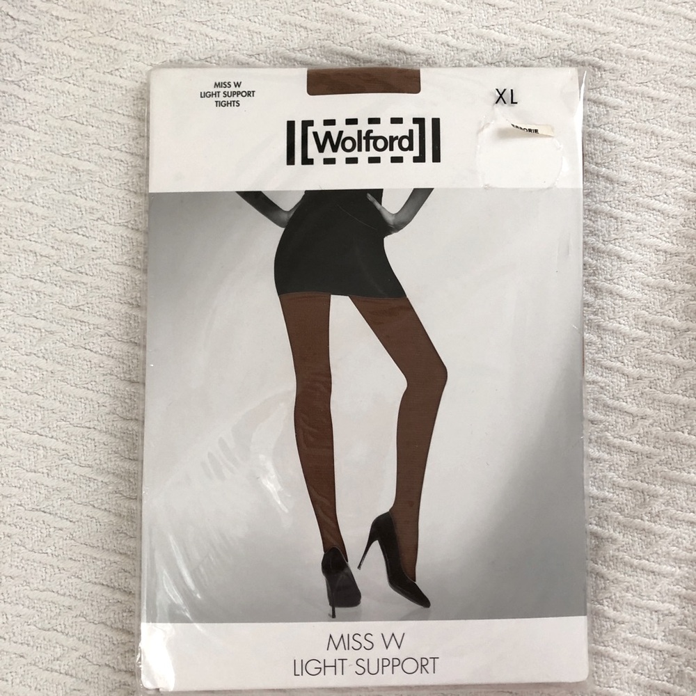 Wolford Miss W 40 DEN Appearance Costa Brava pantyhose tights NEW NWT